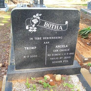 BOTHA Tromp -2000 &amp; Angela CRONJE 1904-1992