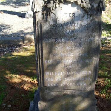 BOSMAN Willem D. 1846-1922 &amp; Gertruida J. DU TOIT 1848-1915