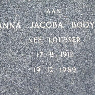 BOOYSEN Anna Jacoba nee LOUBSER 1912-1989