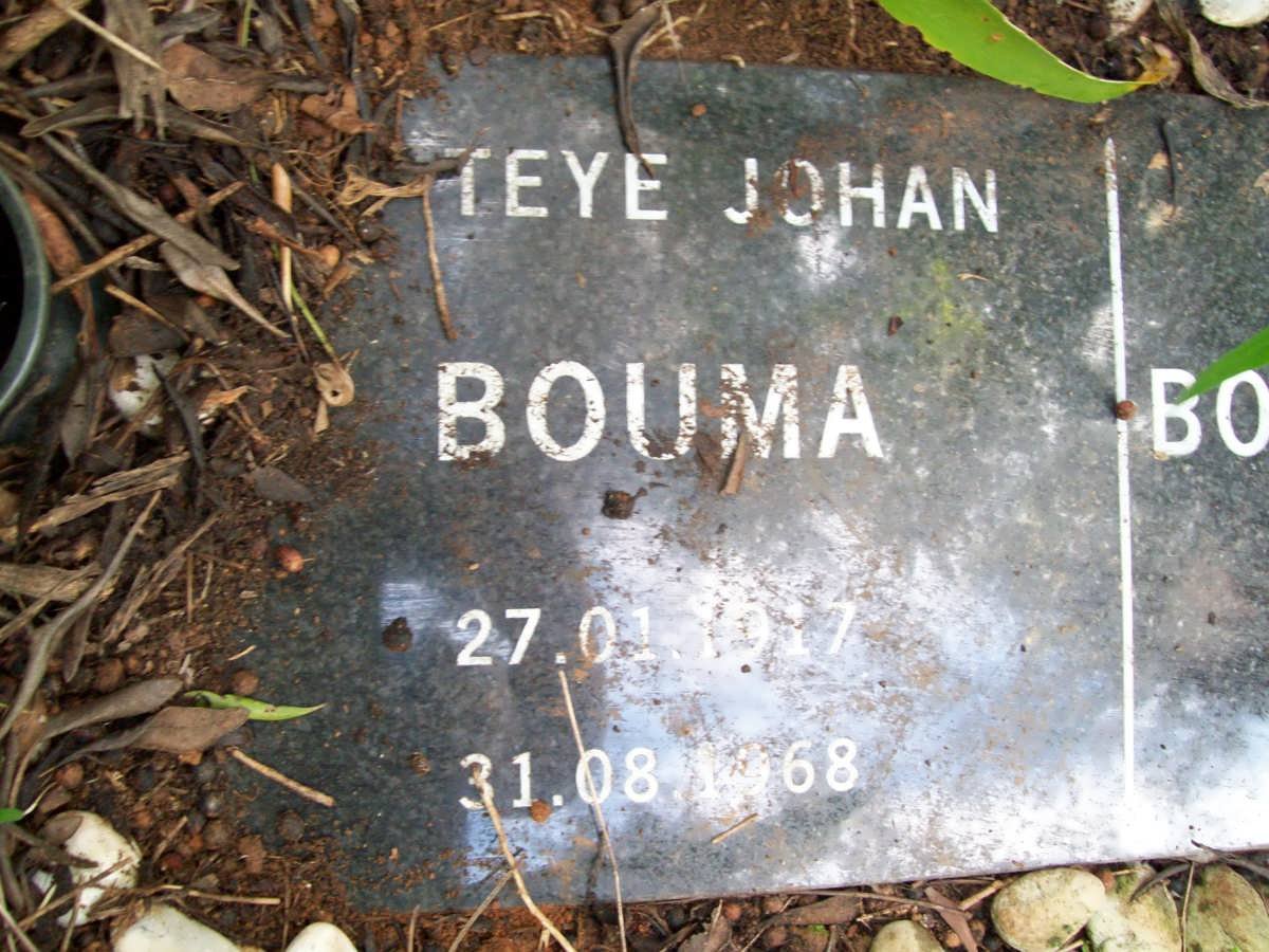 BOUMA Teye-Johan 1917-1968