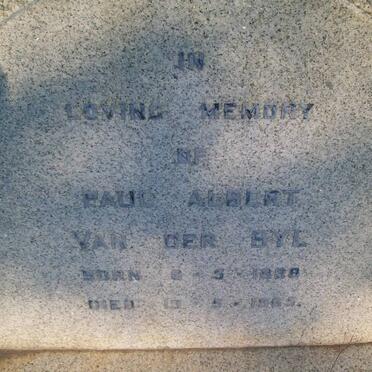 BYL Paul Albert, van der 1888-1965