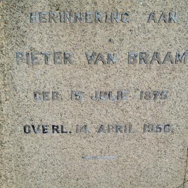 BRAAM Pieter, van 1875-1956