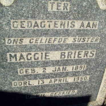 BRIERS Maggie 1891-1950
