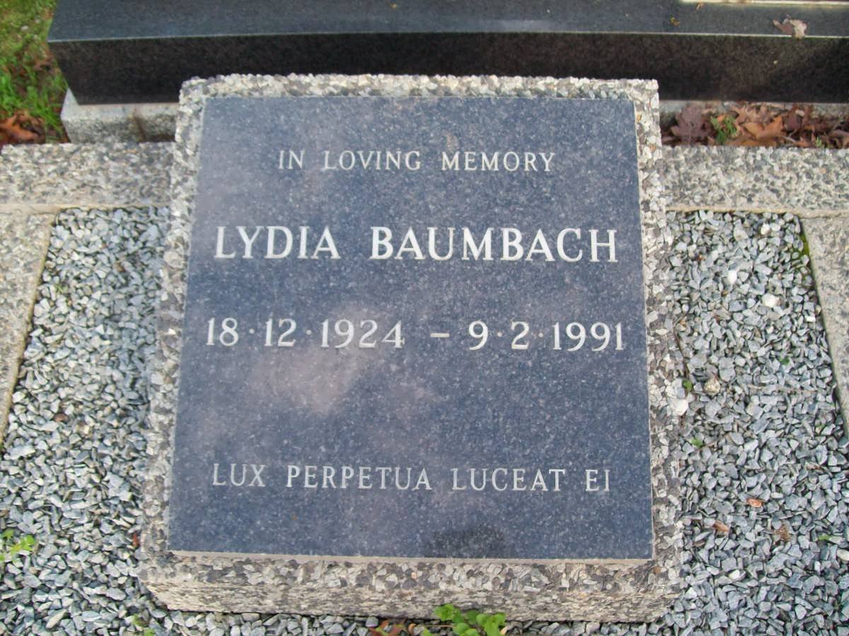 BAUMBACH 1924-1991