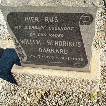 BARNARD Willem Hendrikus 1925-1959