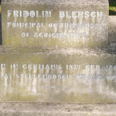 BLERSCH Fridolin 1861-1897