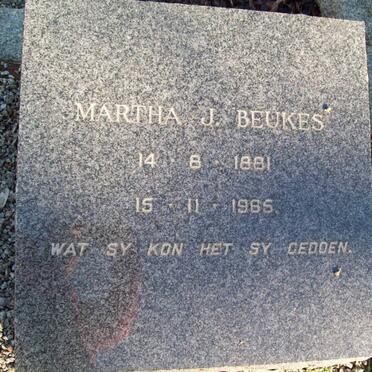 BEUKES Martha J. 1881-1965