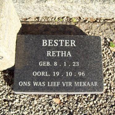 BESTER Rehta 1923-1996