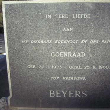 BEYERS Coenraad 1923-1960