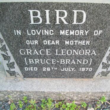BIRD Grace Leonora nee BRUCE-BRAND -1970