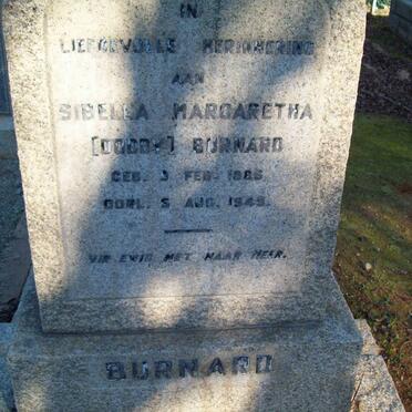 BURNARD Sibella Margaretha 1886-1949
