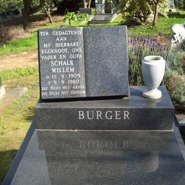 BURGER Schalk Willem 1909-1980