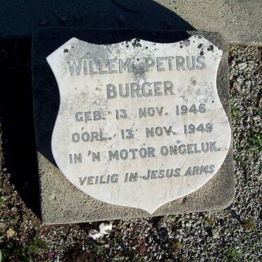BURGER Willem Petrus 1946-1949