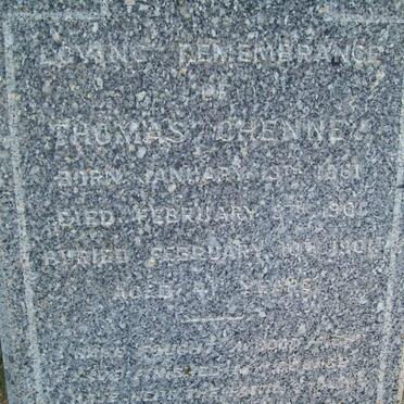 CHENNEY Thomas 1861-190?