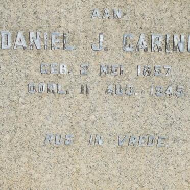 CARINUS Daniel J. 1857-1945