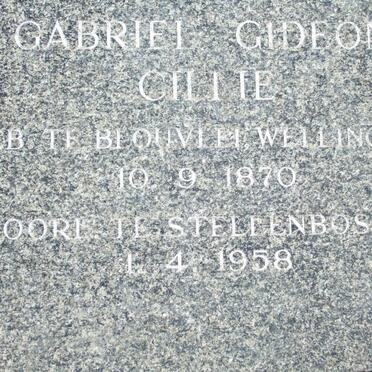 CILLIE Gabriel Gideon 1870-1958
