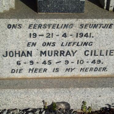 CILLIE Johan Murray 1945-1949 :: CILLIE baby boy 1941-1941