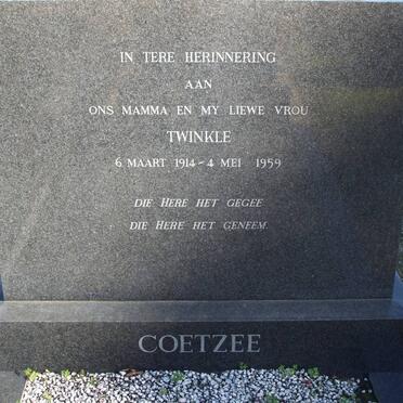 COETZEE Twinkle 1914-1959