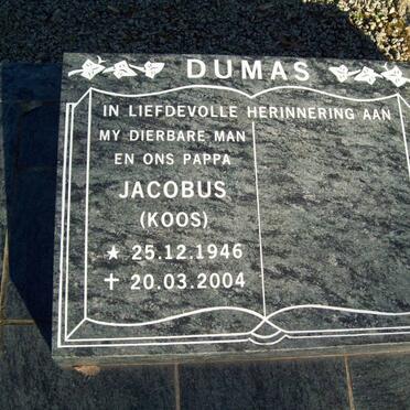 DUMAS Jacobus 1946-2004