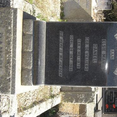 DANEEL Elsie Marie, nee DE VILLIERS 1878-1968