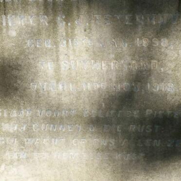 ESTERHUYSE Pieter C.J. 1898-1918