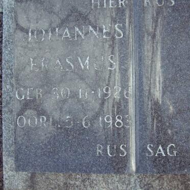 ERASMUS Johannes 1926-1983
