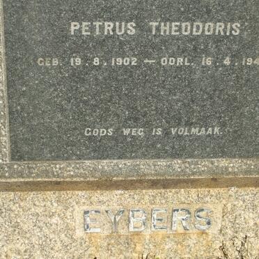 EYBERS Petrus Theodoris 1902-1946
