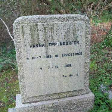 EPPENDORFER Hanna 1918-1966
