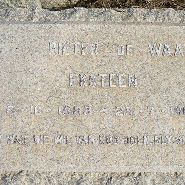 EKSTEEN Pieter de Waal 1883-1960