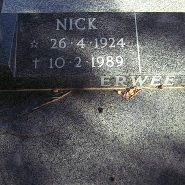 ERWEE Nick 1924-1989