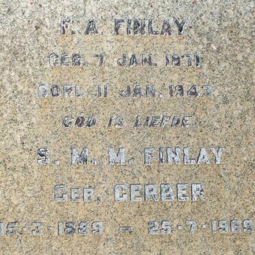 FINLAY F.A. 1871-1943 &amp; S.M.M. GERBER 1899-1969