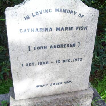 FISK Catharina Marie nee ANDRESEN 1888-1962