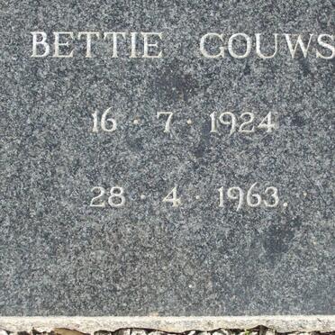 GOUWS Bettie 1924-1963