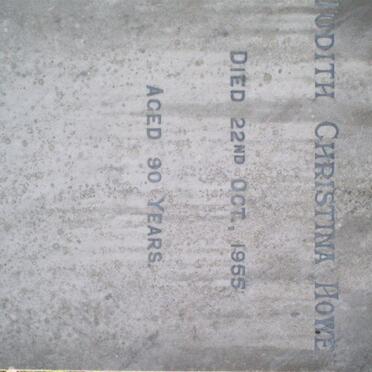 HOWE Judith Christina -1955