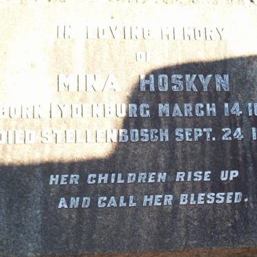 HOSKYN Mina 1859-1945
