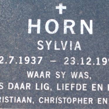 HORN Sylvia 1937-1999