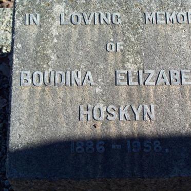 HOSKYN Boudina Elizabeth 1886-1958