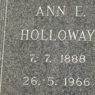 HOLLOWAY Ann E. 1888-1966