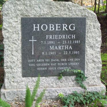 HOBERG Friedrich 1891-1985 &amp; Martha 1901-1995
