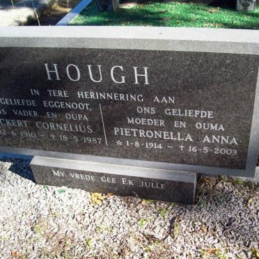 HOUGH Ockert Cornelius 1910-1987 &amp; Pietronella Anna 1914-2003