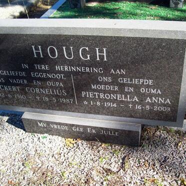 HOUGH Ockert Cornelius 1910-1987 &amp; Pietronella Anna 1914-2003