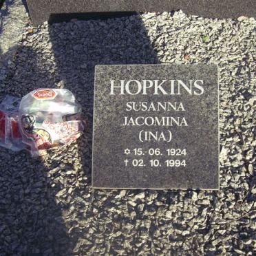 HOPKINS Willem J. 1927-1927 &amp; Susanna Jacomina 1924-1994