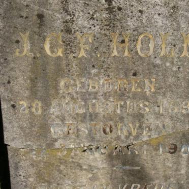 HOLM J.G.F. 1837-1908