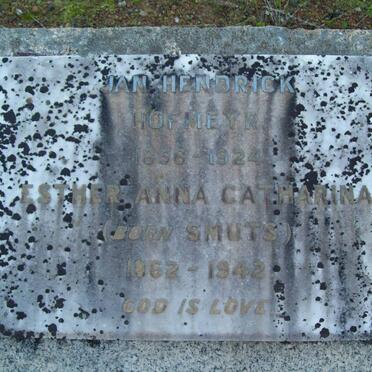 HOFMEYR Jan Hendrick 1856-1924 &amp; Esther Anna Catharina SMUTS 1862-1942