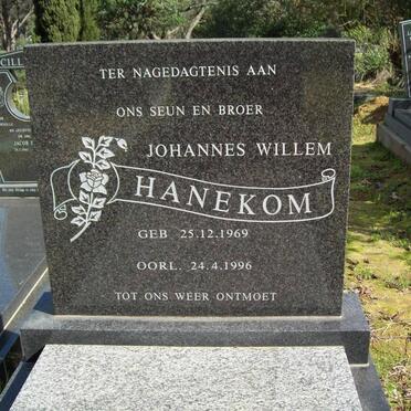HANEKOM Johannes Willem 1969-1996