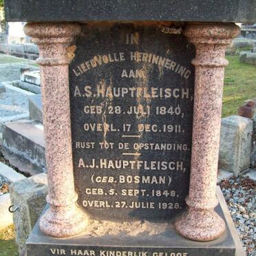 HAUPTFLEISCH A.S. 1840-1911 &amp; A.J. BOSMAN 1848-1928 :: HAUPTFLEISCH Nellie -1916