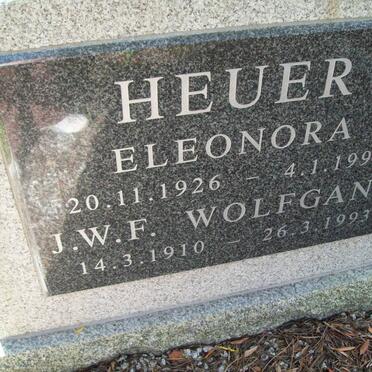 HEUER J.W.F. Wolfgang 1910-1993 &amp; Eleonora 1926-1990
