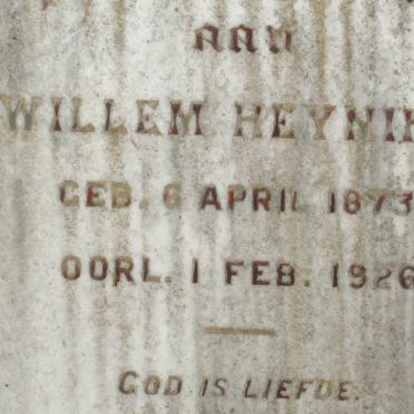 HEYNIKE Willem 1873-1926