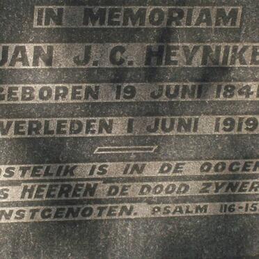 HEYNIKE Jan J.C. 1841-1919 &amp; Catrina Susana ROUX 1858-1920