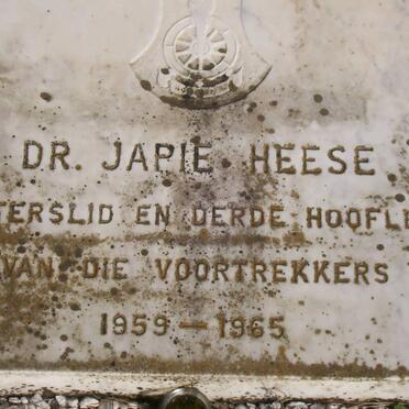 HEESE Jacob de Villiers -1965 &amp; Margaret Wilhelmina Edmundia DU TOIT 1898-1985